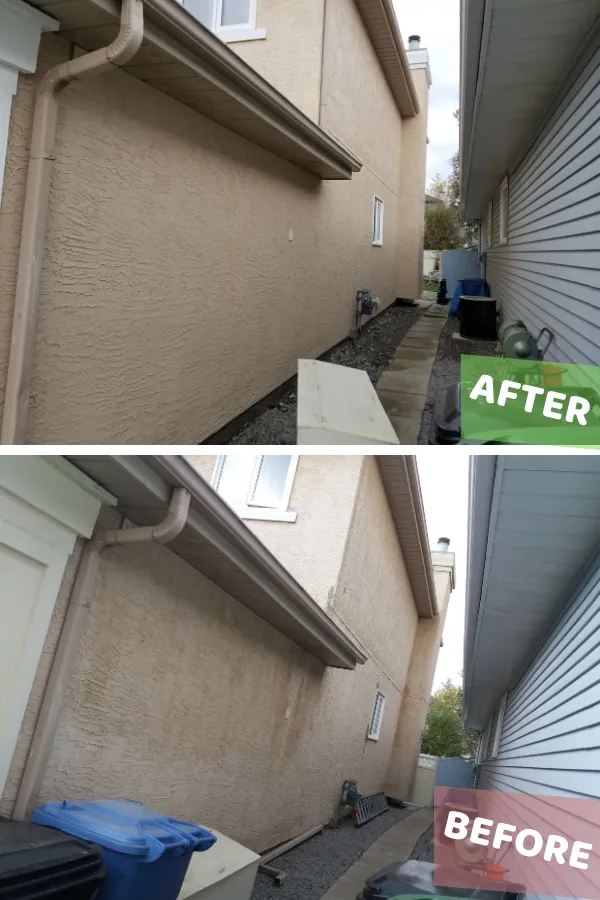 residential stucco painting before and after