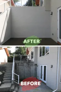 acrylic stucco before and after