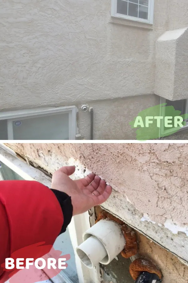 Stucco Repair with colour match