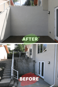 acrylic stucco before and after